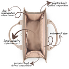 ZVESE | Creamy Beige Travel Tote Bag