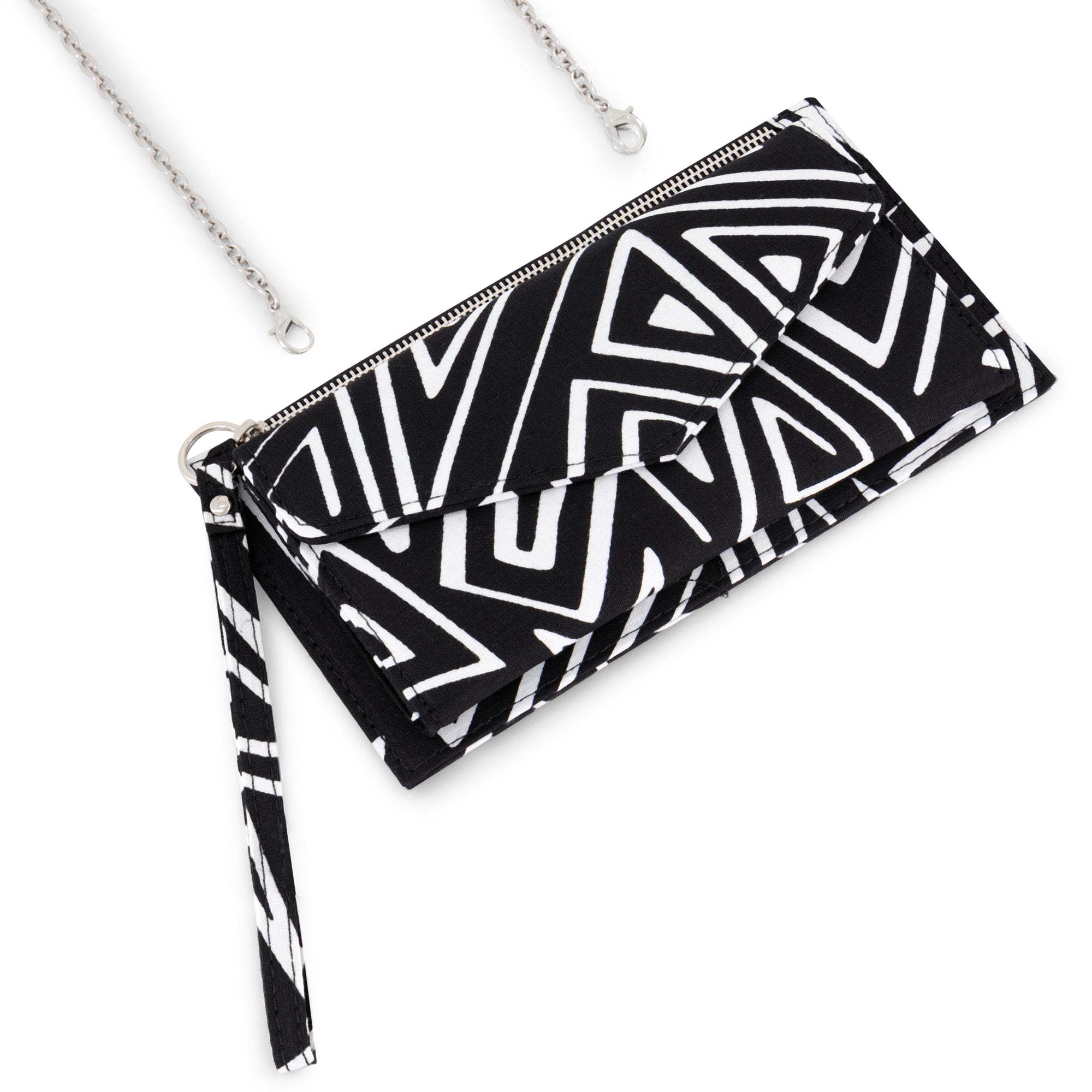 DEKA | Black & White Ankara Wallet