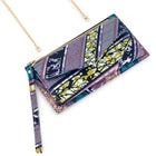 DEKA | Purple Multicolour Ankara Wallet