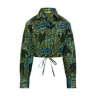 DIJE | Teal Green Ankara Bolero Crop Jacket
