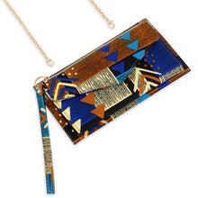 DEKA | Blue Multicolour Ankara Wallet