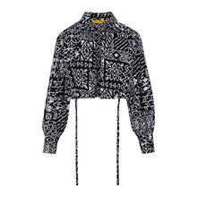 DIJE | Black & White Ankara Bolero Crop Jacket