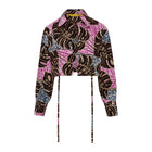 DIJE Tropical Pink Ankara Cropped Jacket