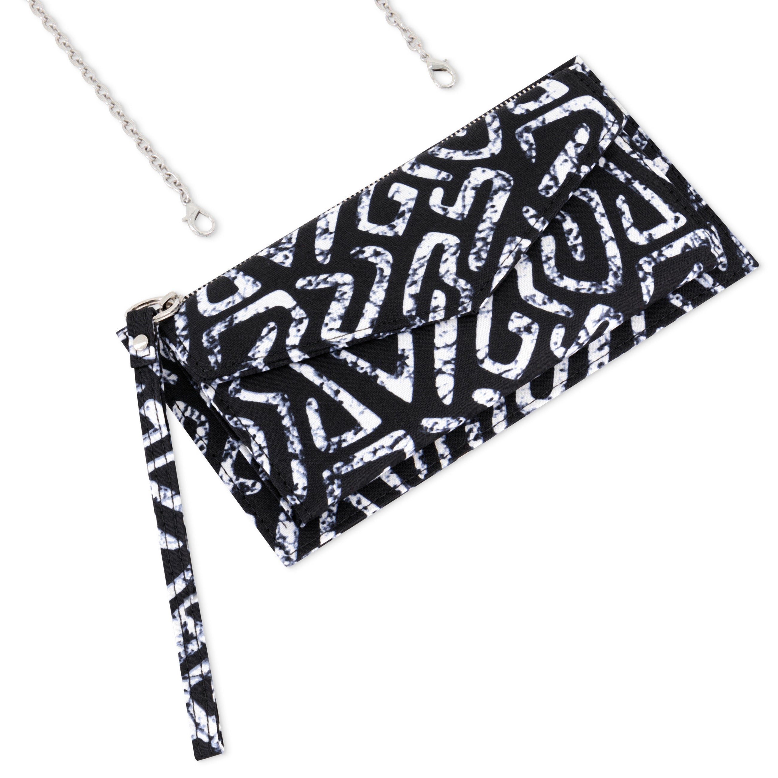 DEKA | Black & White Ankara Wallet