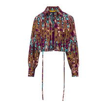 DIJE | Shimmery Purple Ankara Wax Bolero Crop Bolero Crop Jacket