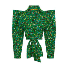 ZAHARA Emerald Green Ankara Crop Top