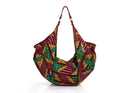 ZOLA | Burgundy & Teal Multicolour Ankara Hobo Bag