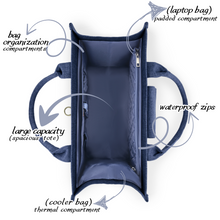 ZVESE | Blue Travel Tote Bag