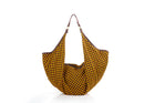 ZOLA | Black & Yellow Pineapple Print Ankara Hobo Bag