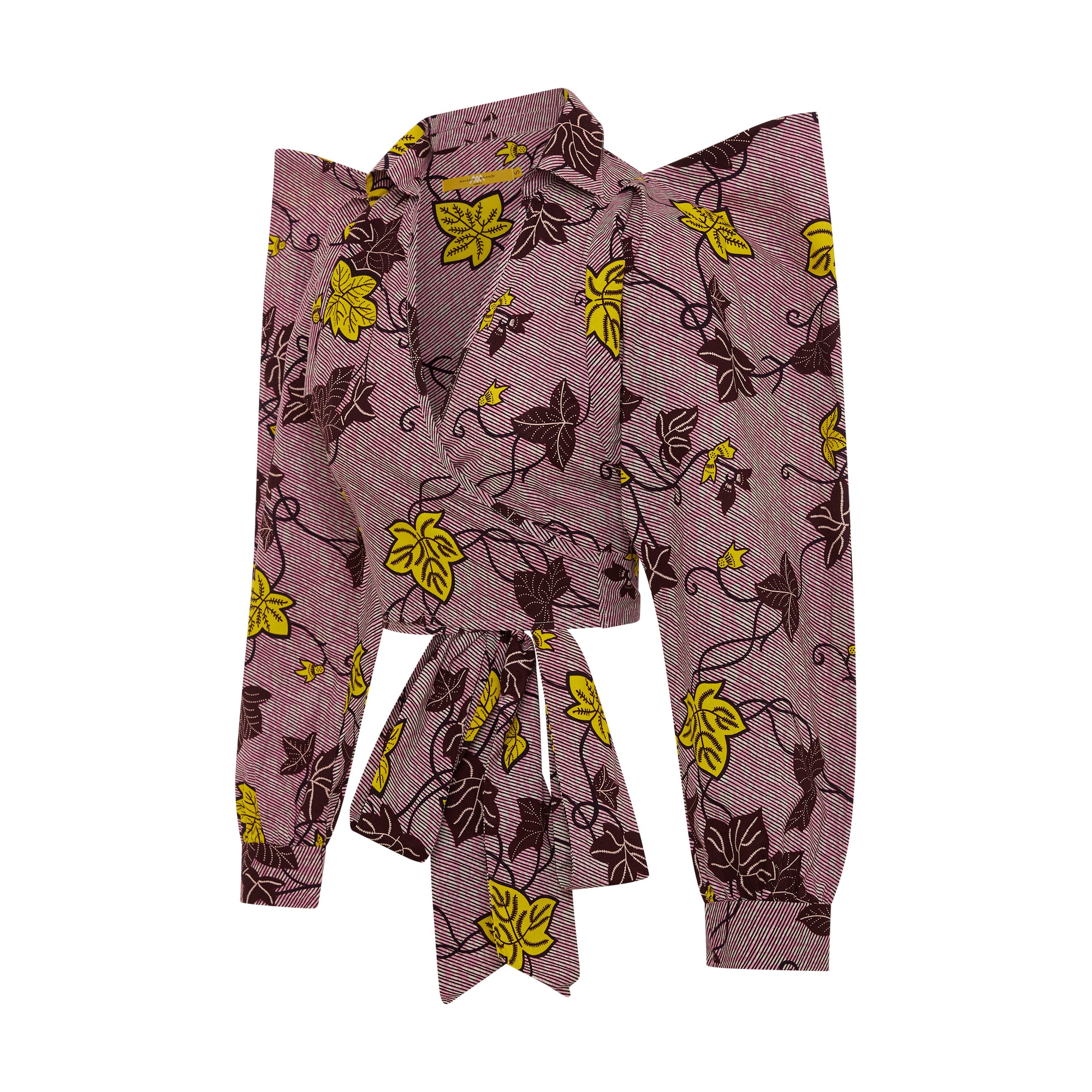 ZAHARA Rose Ankara Crop Top