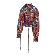 DIJE | Shimmery Purple Ankara Wax Bolero Crop Bolero Crop Jacket