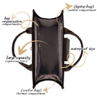 ZVESE | Dark Brown Travel Tote Bag