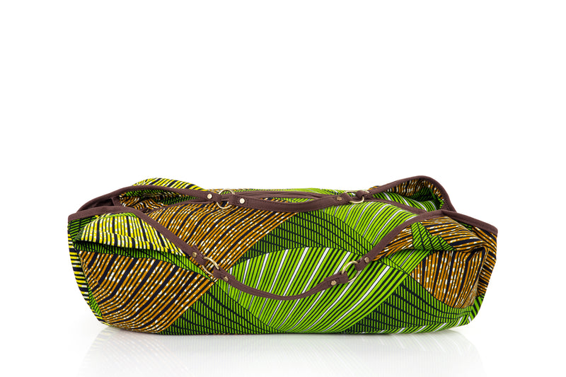 ZOLA | Green & Brown Multicolour Ankara Hobo Bag
