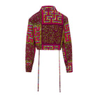 DIJE | Pink & Blue Ankara Bolero Crop Jacket