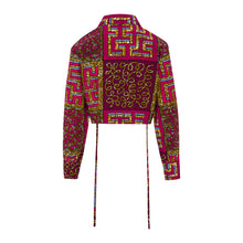 DIJE | Pink & Blue Ankara Bolero Crop Jacket