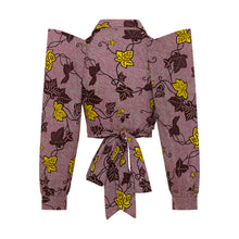 ZAHARA Rose Ankara Crop Top