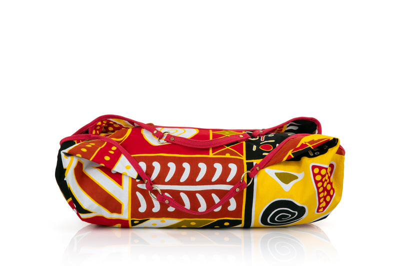 ZOLA | Red & Yellow Multicolour Ankara Hobo Bag