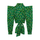 ZAHARA Emerald Green Ankara Crop Top