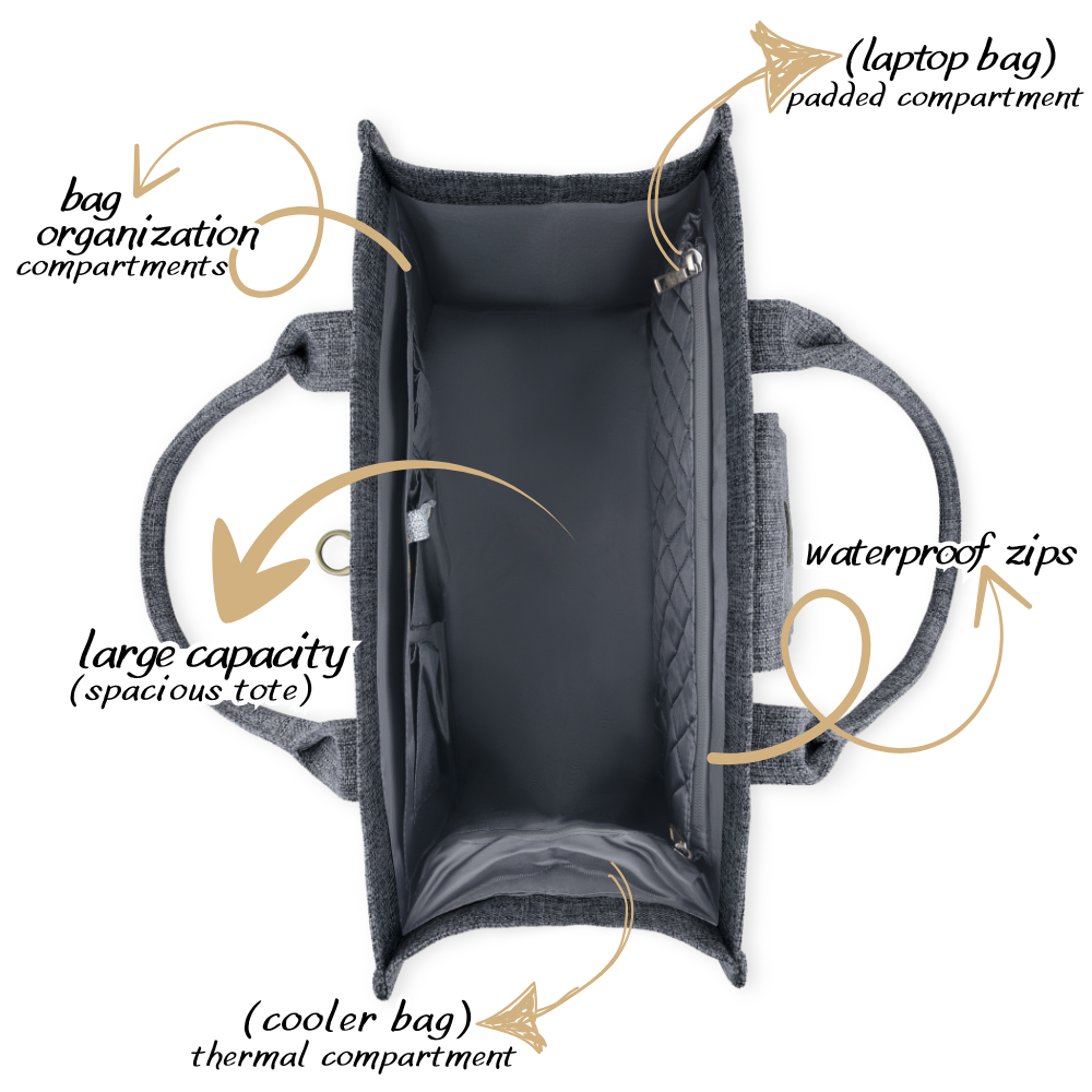 ZVESE | Grey Travel Tote Bag