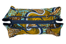 ZOLA | Blue & Golden Yellow Multicolour Ankara Hobo Bag