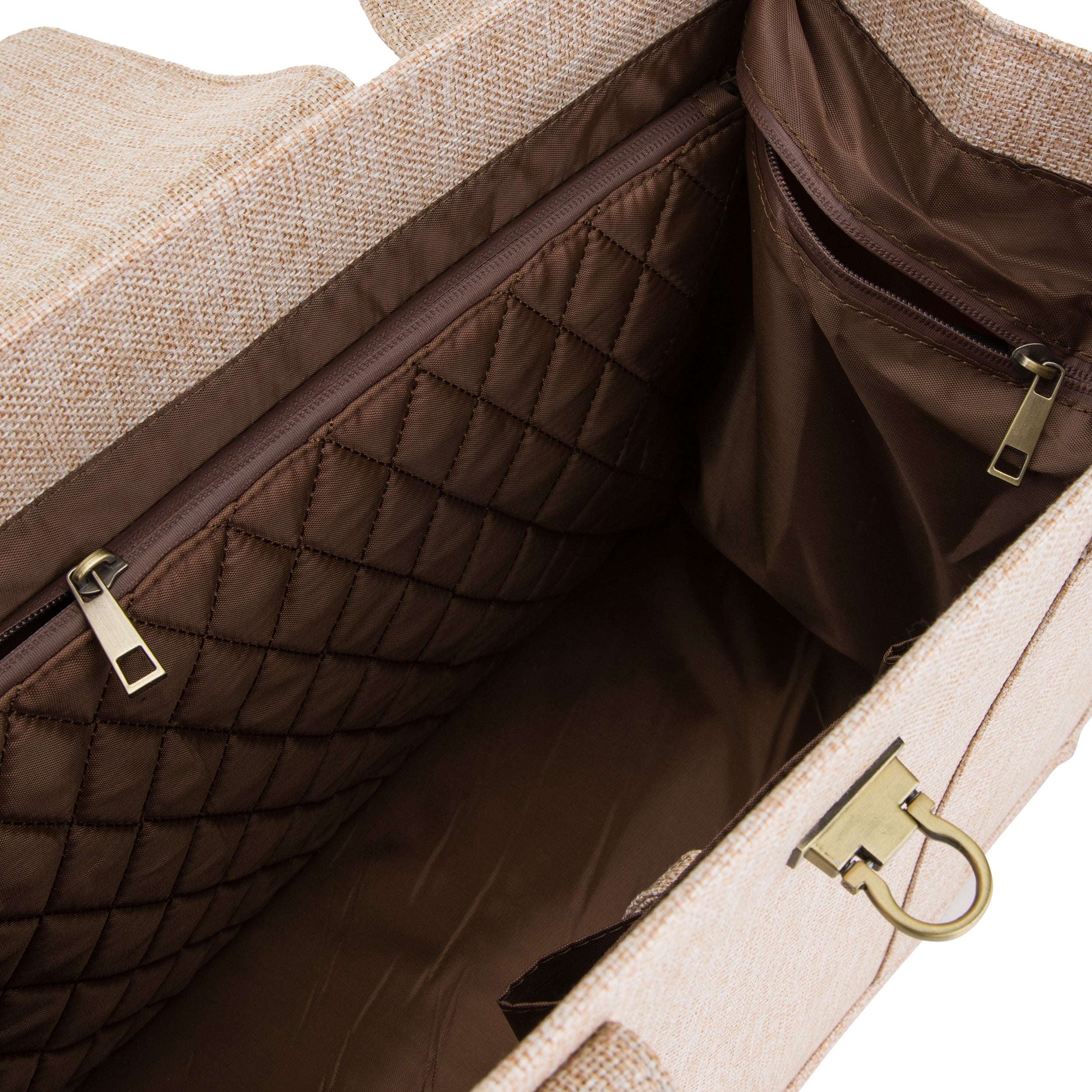 ZVESE | Creamy Beige Travel Tote Bag