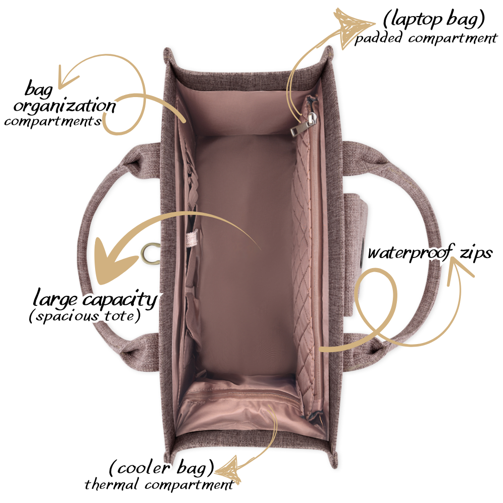 ZVESE | Pink Travel Tote Bag