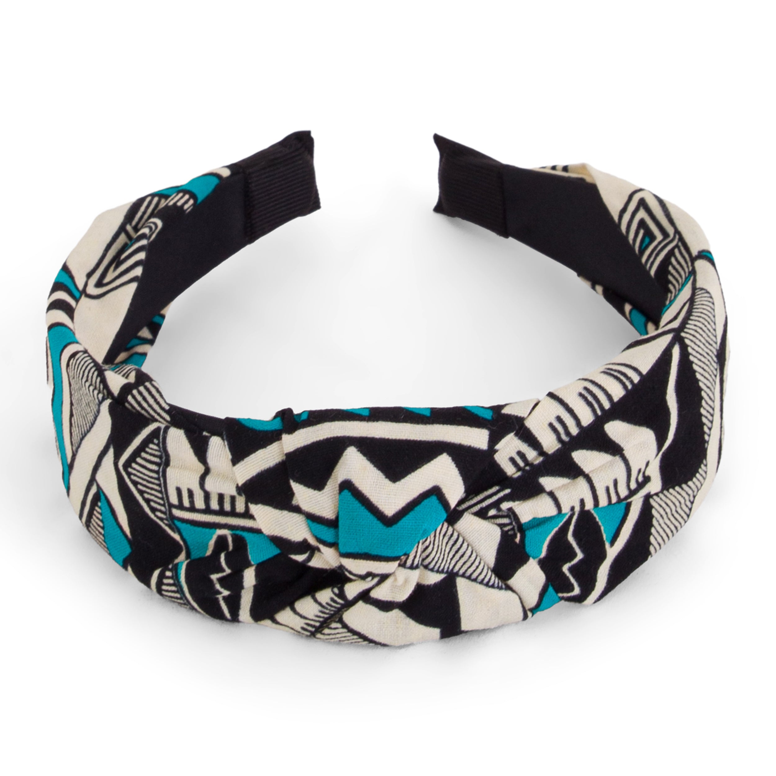 NANA | Black & Blue Ankara Alice Headband
