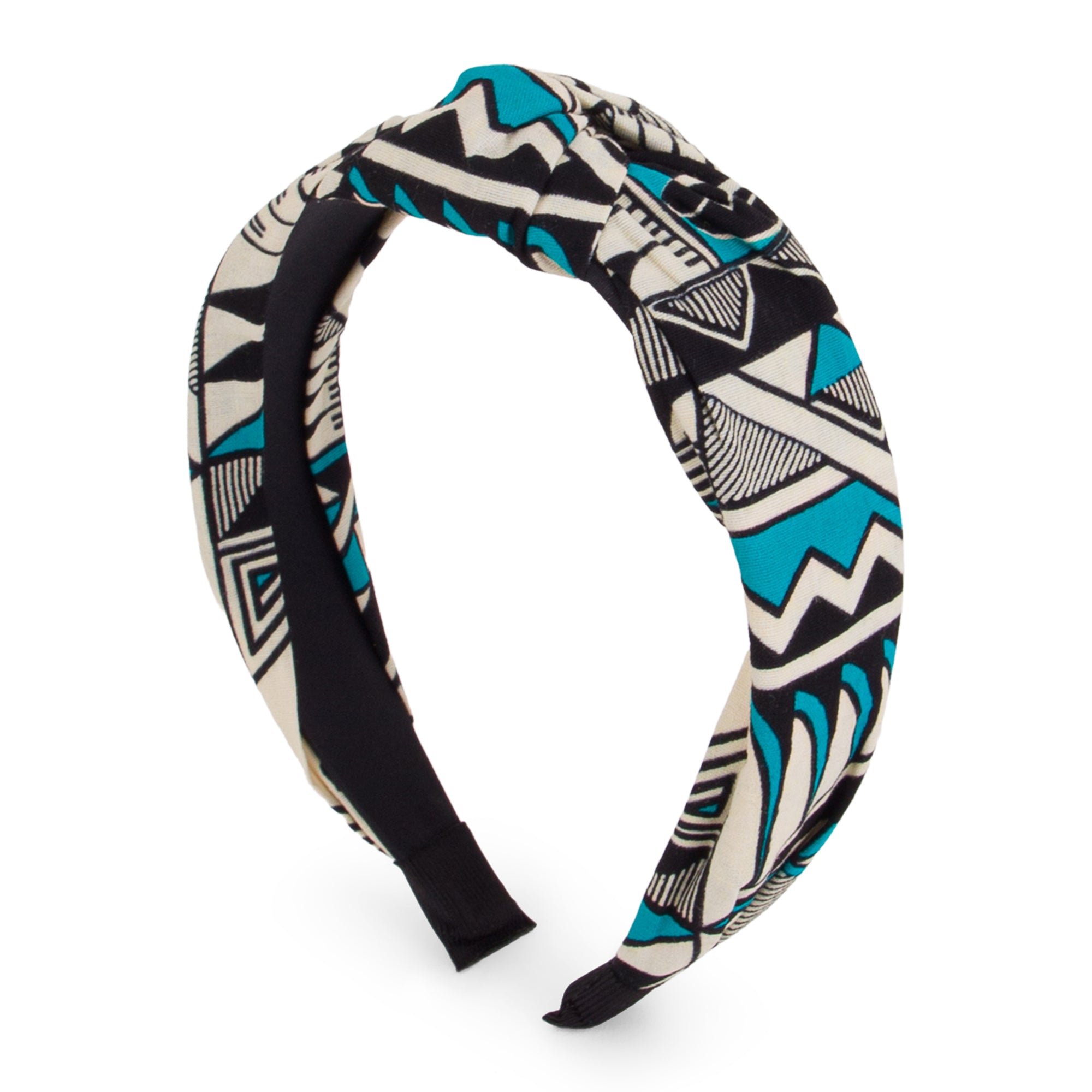 NANA | Black & Blue Ankara Alice Headband
