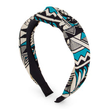 NANA | Black & Blue Ankara Alice Headband