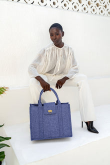 ZVESE | Blue Travel Tote Bag