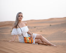 THEMBEKA | Orange Kente Style Ankara Crossbody Bag