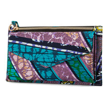 DEKA | Purple Multicolour Ankara Wallet