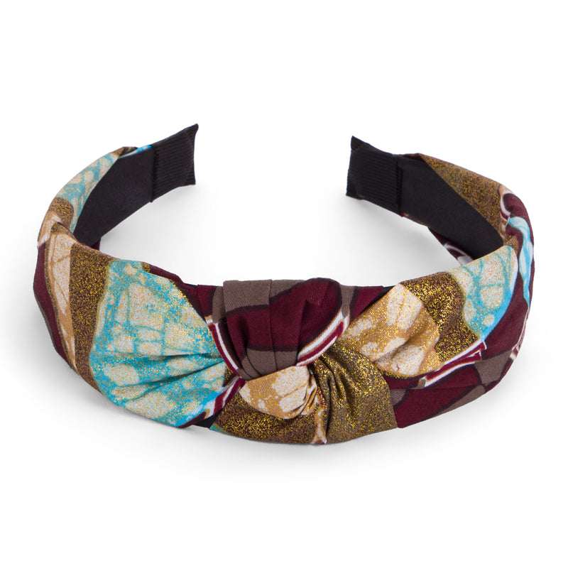 NANA | Brown Ankara Alice Headband