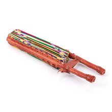 MFRAMA | Green & Purple Multicolour Ankara Folding Hand Fan