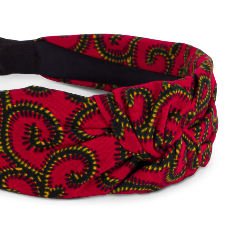 NANA | Red Ankara Alice Headband