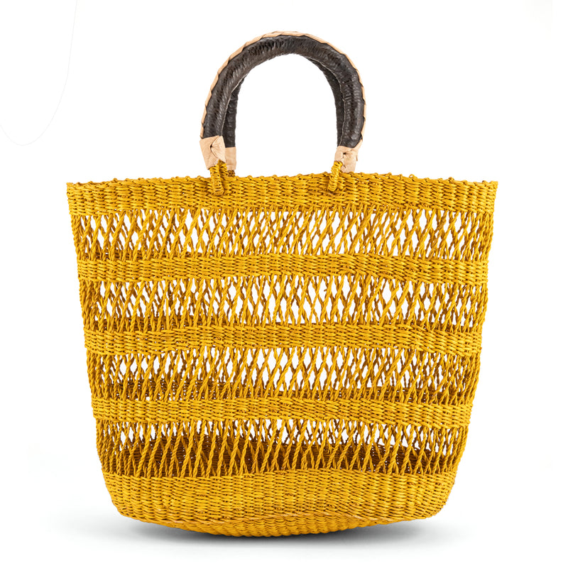 ODOYE Medium See-Through Bolga Basket