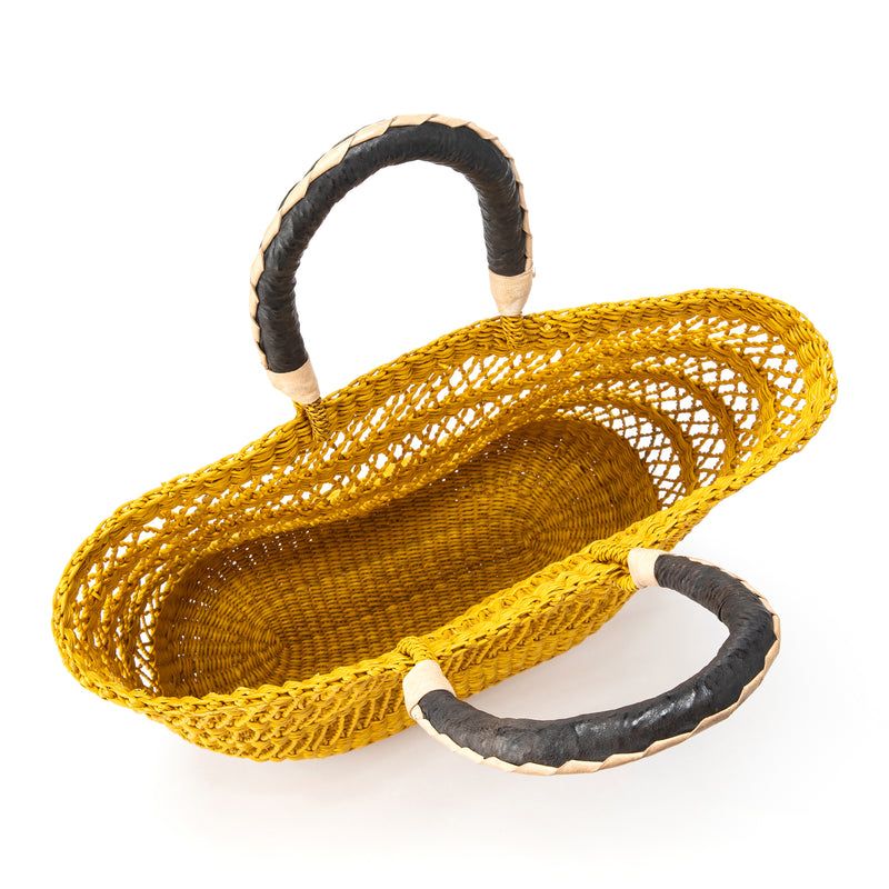 ODOYE Medium See-Through Bolga Basket