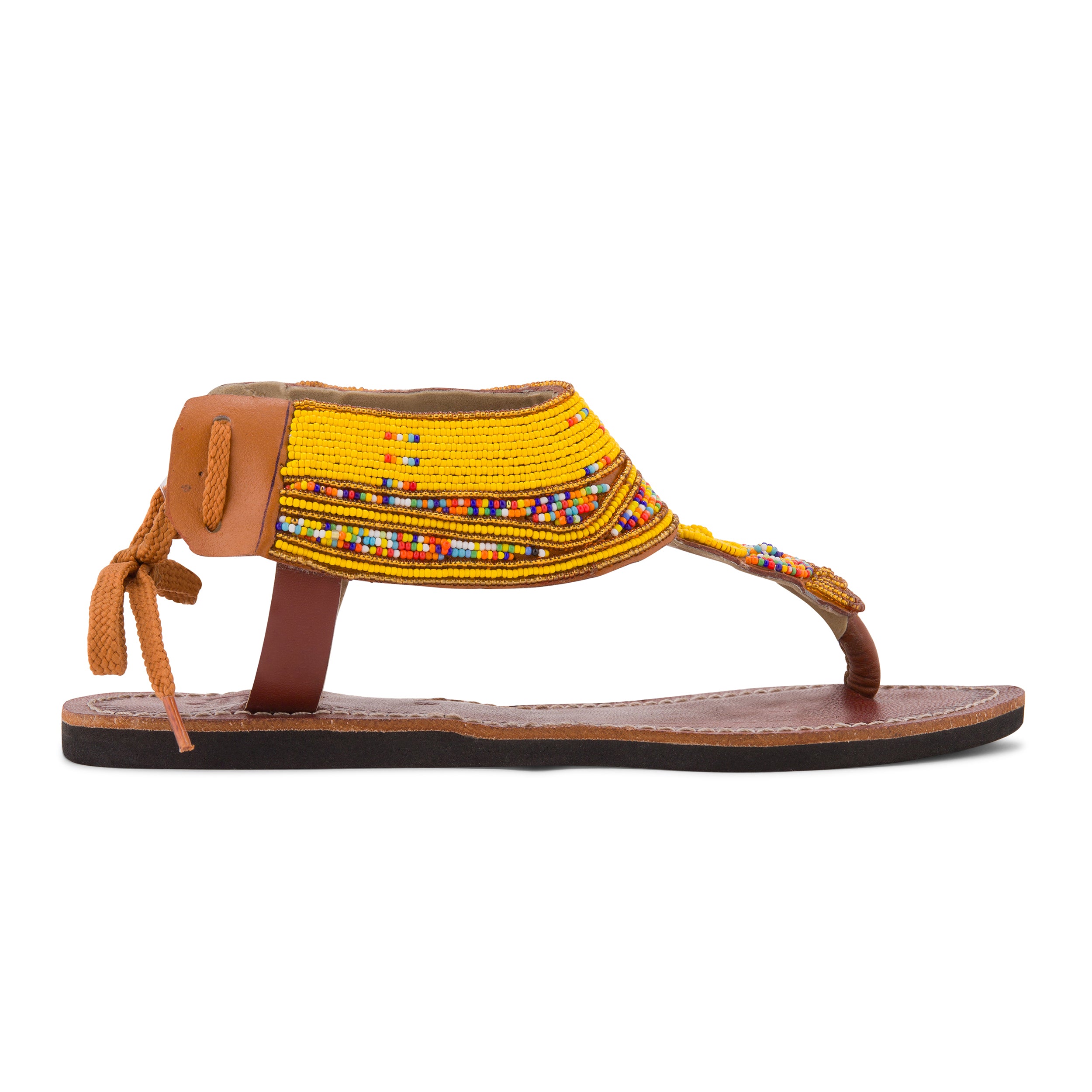 Simba Yellow Ladies Maasai Gladiator Sandals
