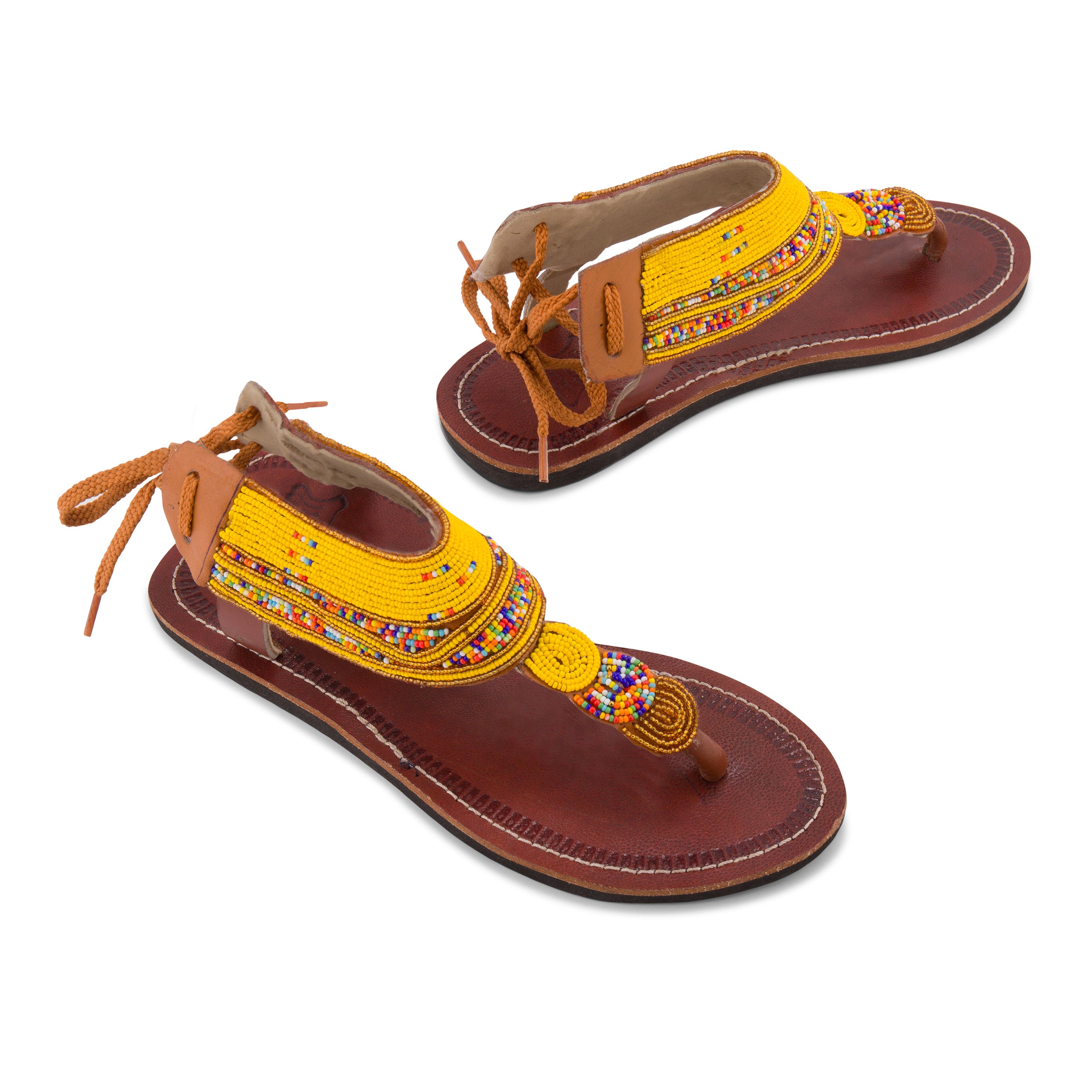 Simba Yellow Ladies Maasai Gladiator Sandals