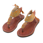 Simba Golden Multicolour Maasai Gladiator Sandals