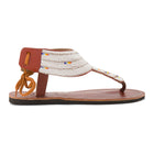 SIMBA Crystal White Rainbow Maasai Gladiator Sandals