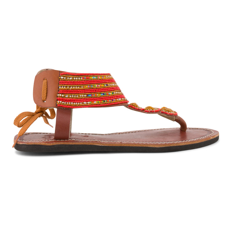 Simba Gold & Orange Maasai Gladiator Sandals