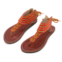 Simba Gold & Orange Maasai Gladiator Sandals