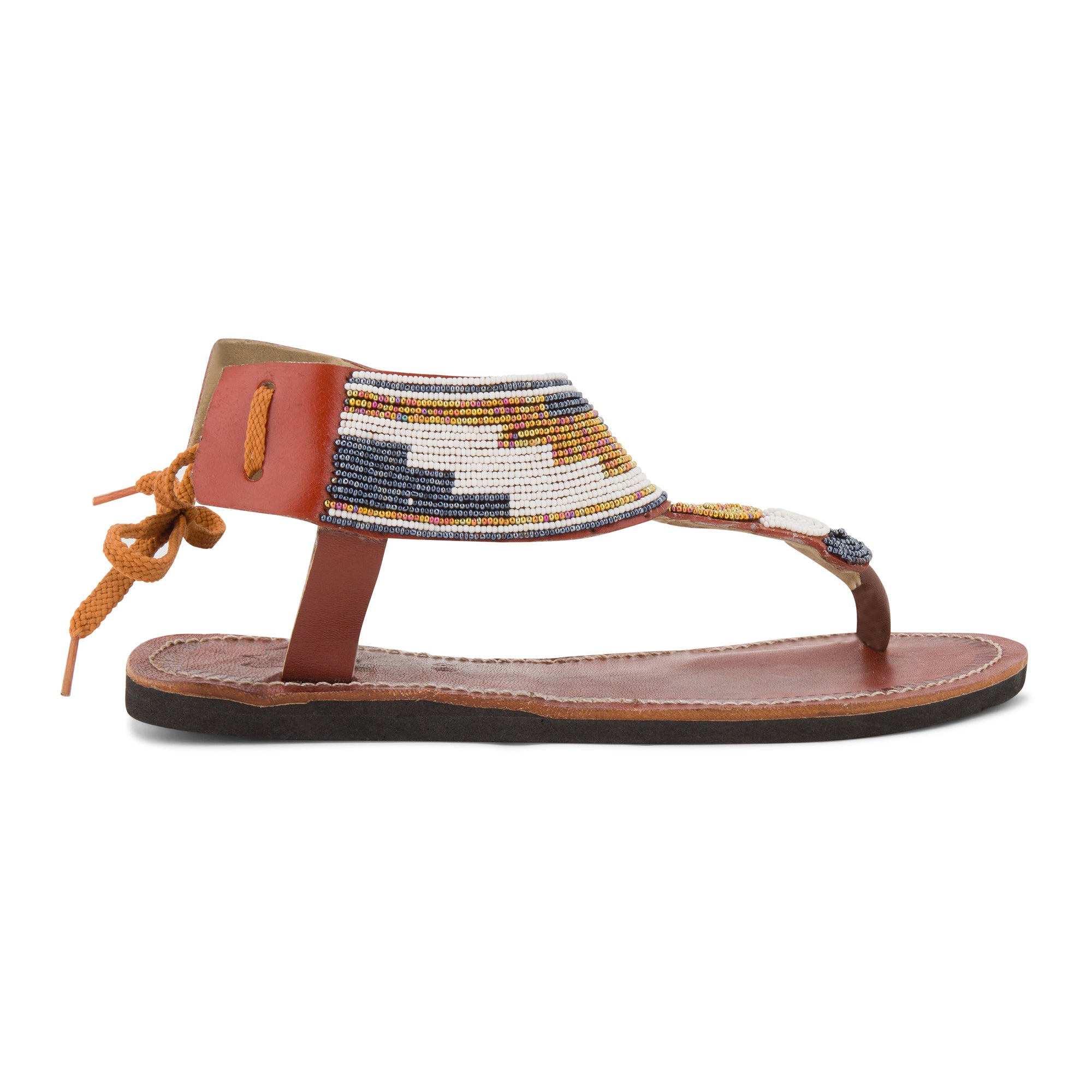 Simba Grey Multicolour Maasai Gladiator Sandals