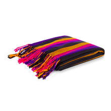 MARA | Pink, Purple, Black & Gold Kikoy  Scarf/Wrap