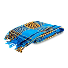MARA | Blue & Yellow Kikoy Scarf/Wrap