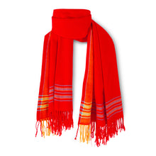 MARA | Bright Orange-Red Kikoy Scarf/Wrap
