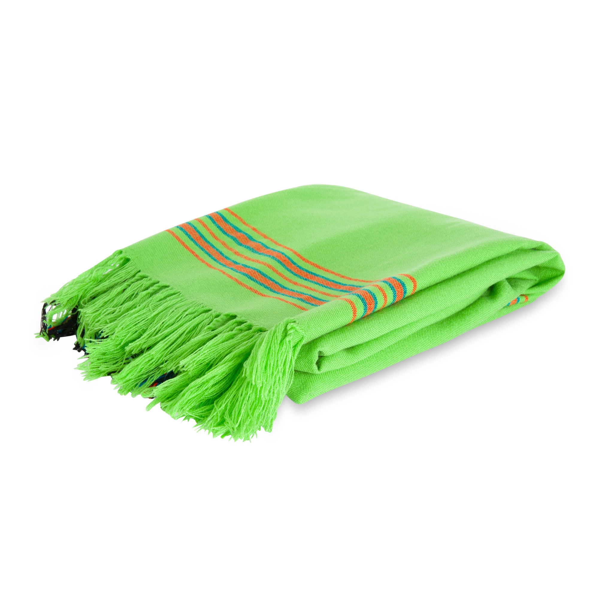 MARA | Lime & Olive Green Kikoy Scarf/Wrap