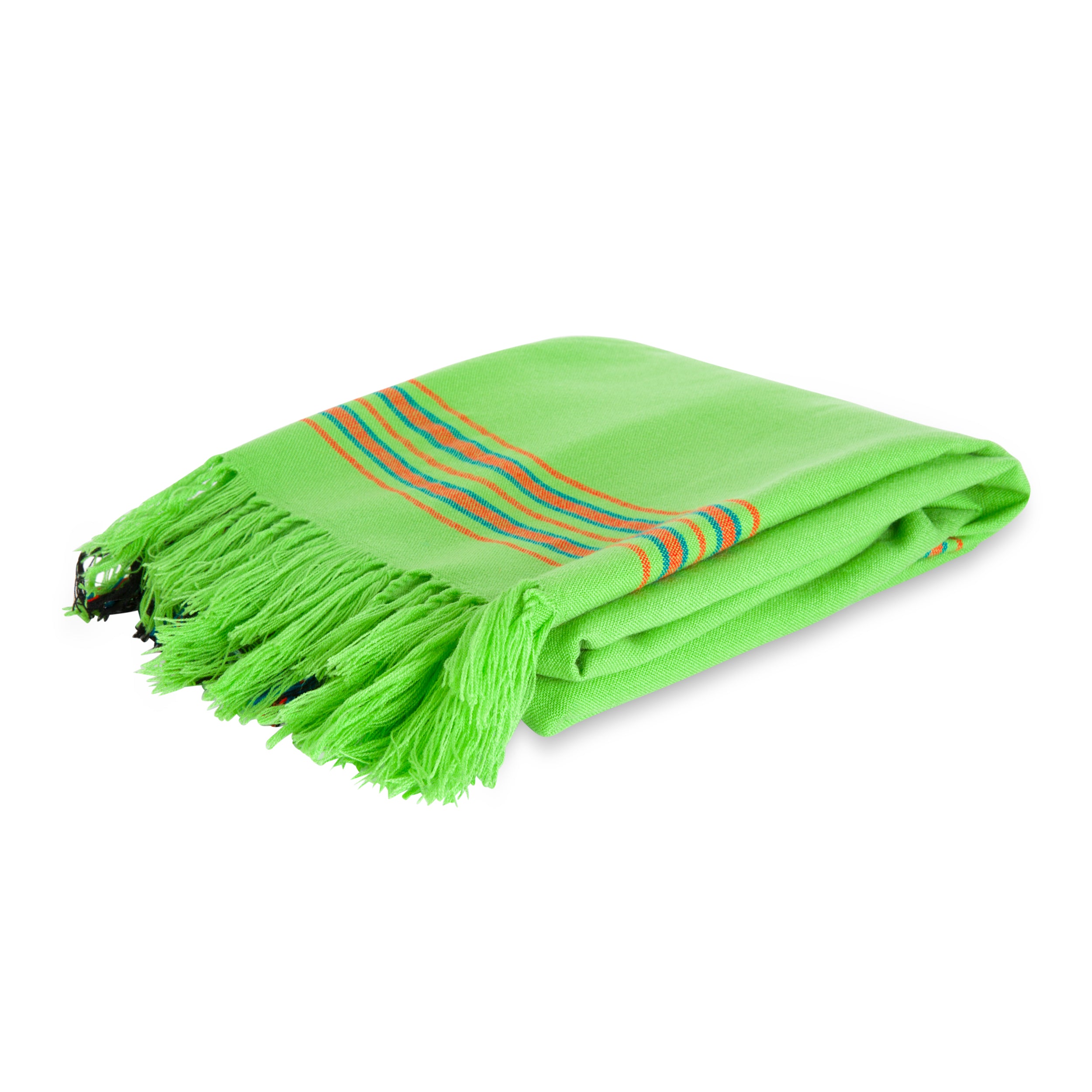 MARA | Lime & Olive Green Kikoy Scarf/Wrap