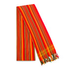 MARA | Red, Orange & Green Kikoy Scarf/Wrap
